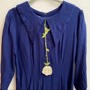 8000 Nerves Embroidered Rose Dress